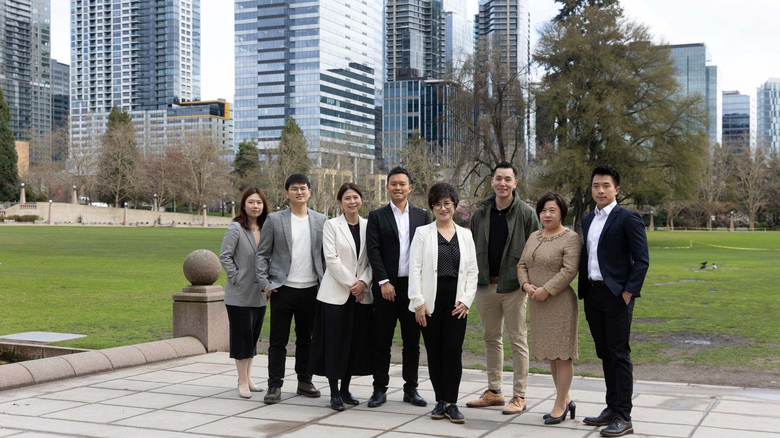 Maggie Sun Real Estate agents and support staff photographed together